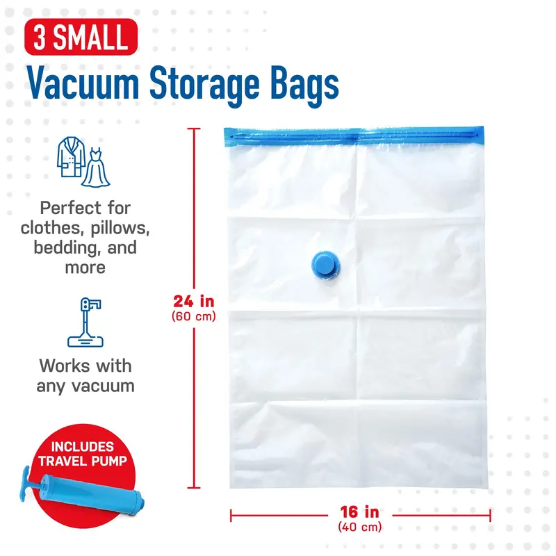 Clear Vacuum Compression Storage Bags, Sealed Storage Containers