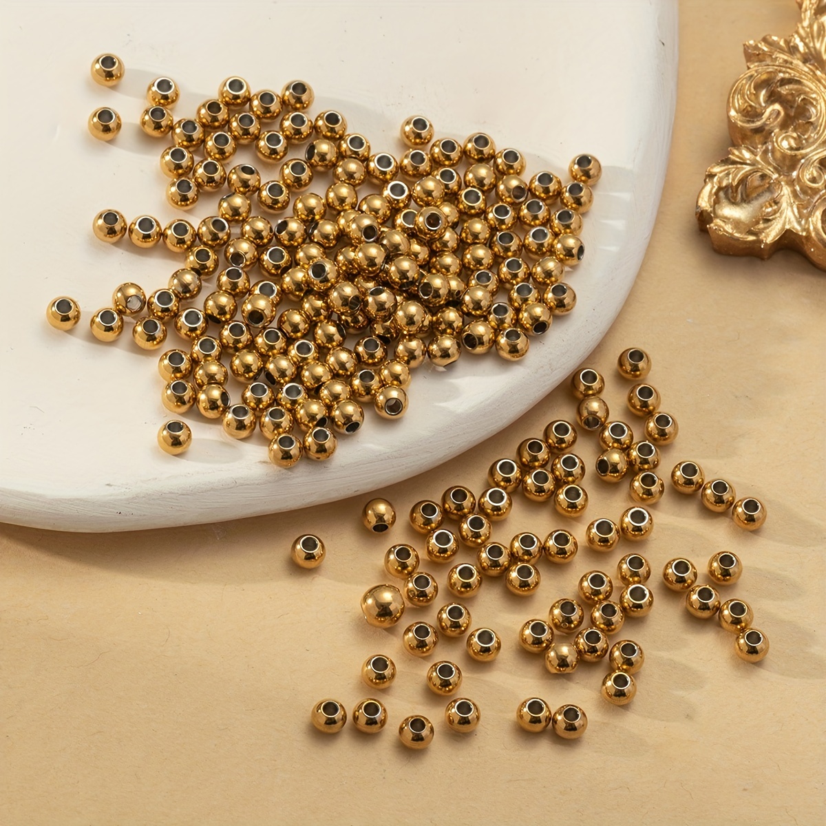 Gold Beads Jewelry - Temu