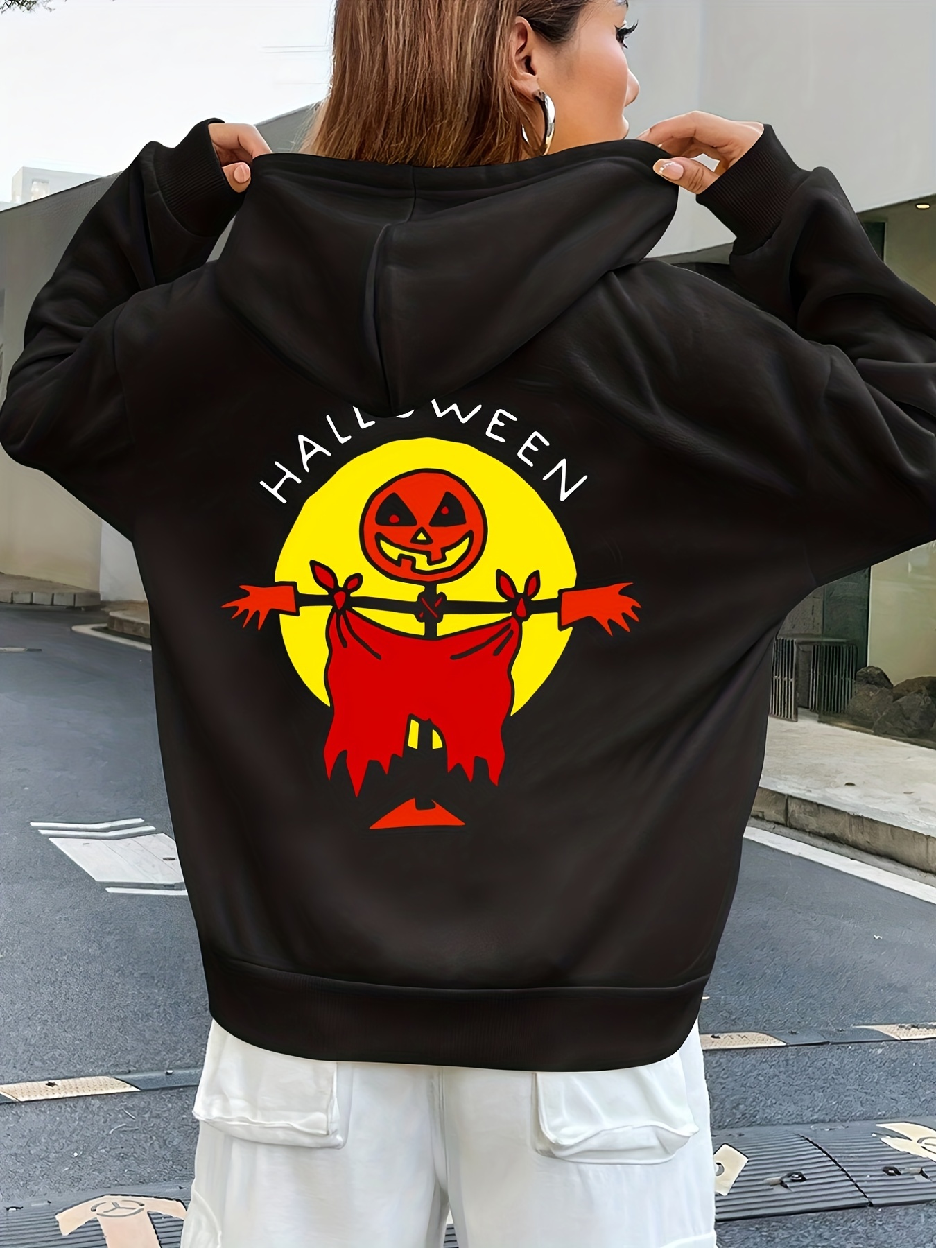 Plus size halloween hoodies sale