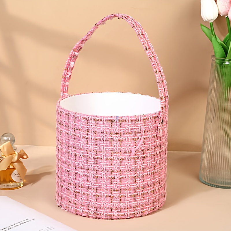 Plaid Flower Packaging Bags Wedding Gift Boxes