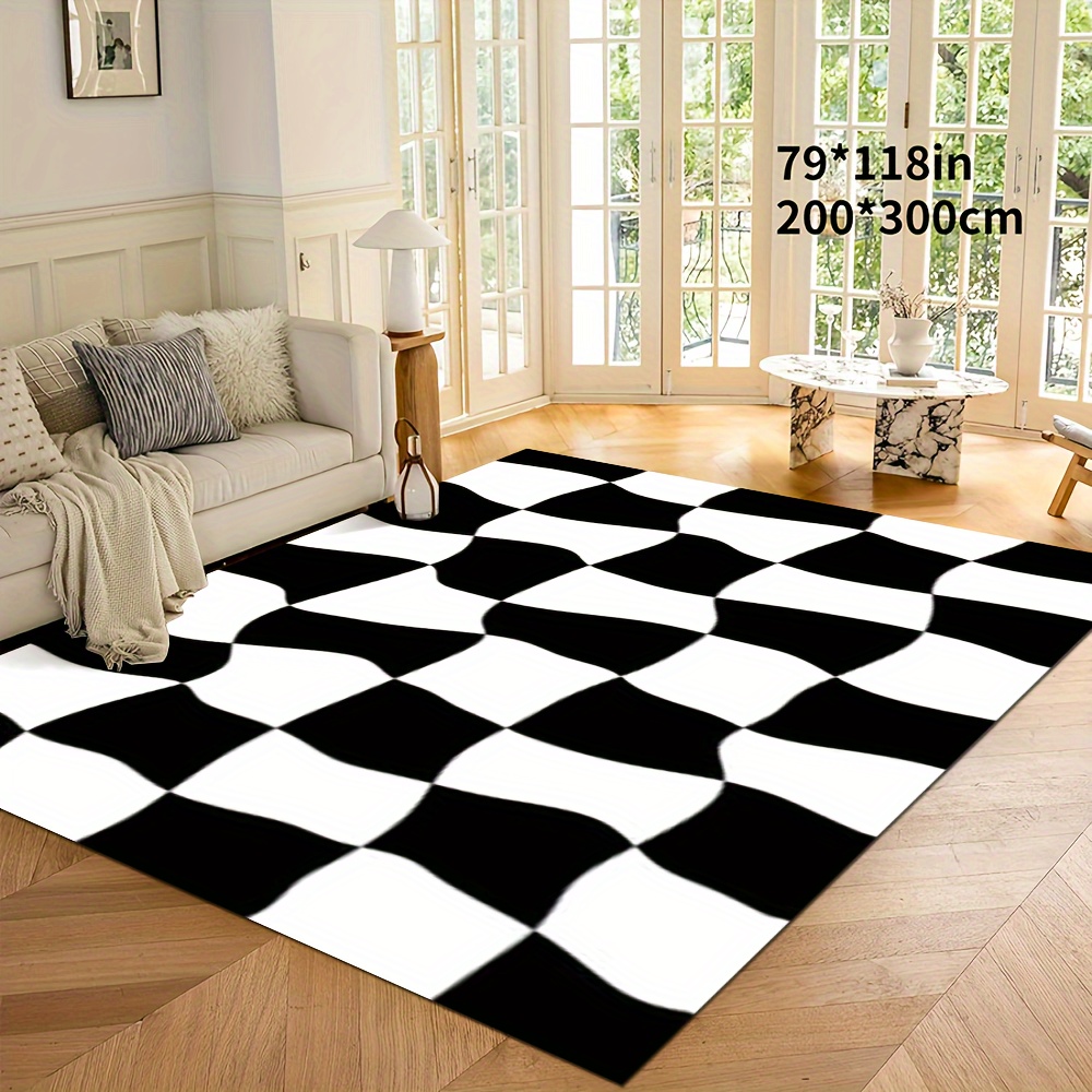 Chessboard Pattern Indoor Door Mat Front Door Rugs Non Slip - Temu