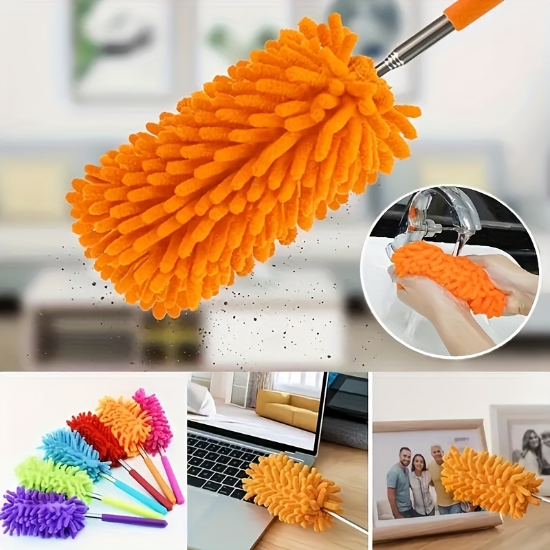 Car Duster Exterior Scratch Free - Premium Microfiber Duster For Car - Long  Secure Extendable Handle - Large Duster For CarTruck, SUV, RV & Motorcycle