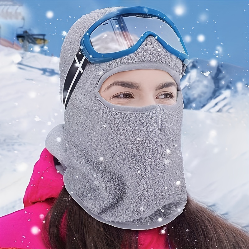 Winter Windproof Full Face Plus Velvet Mask for Outdoor Activities