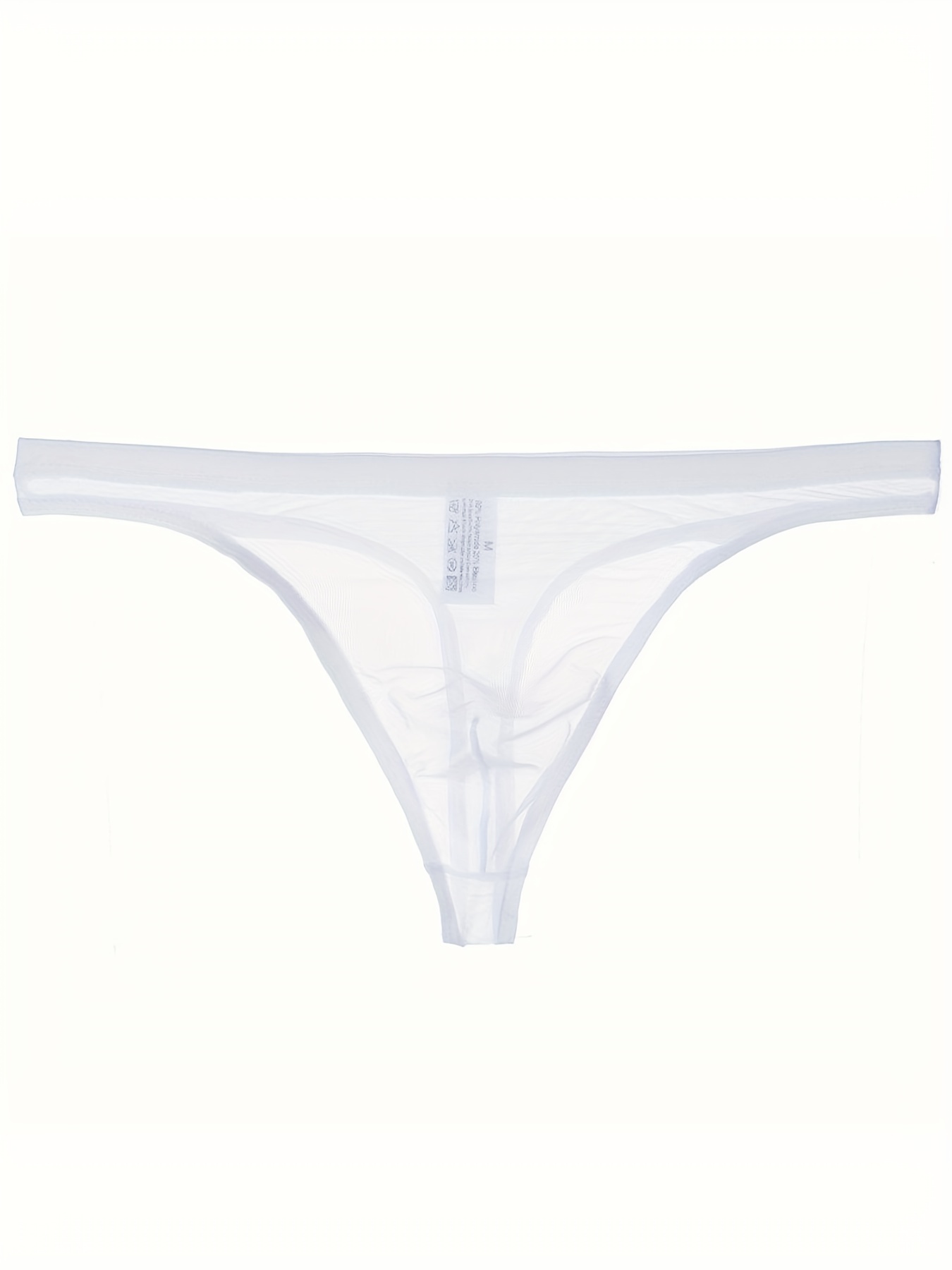 Men's Seamless Transparent Thin Mesh Sexy Thongs Underwear - Temu  Netherlands