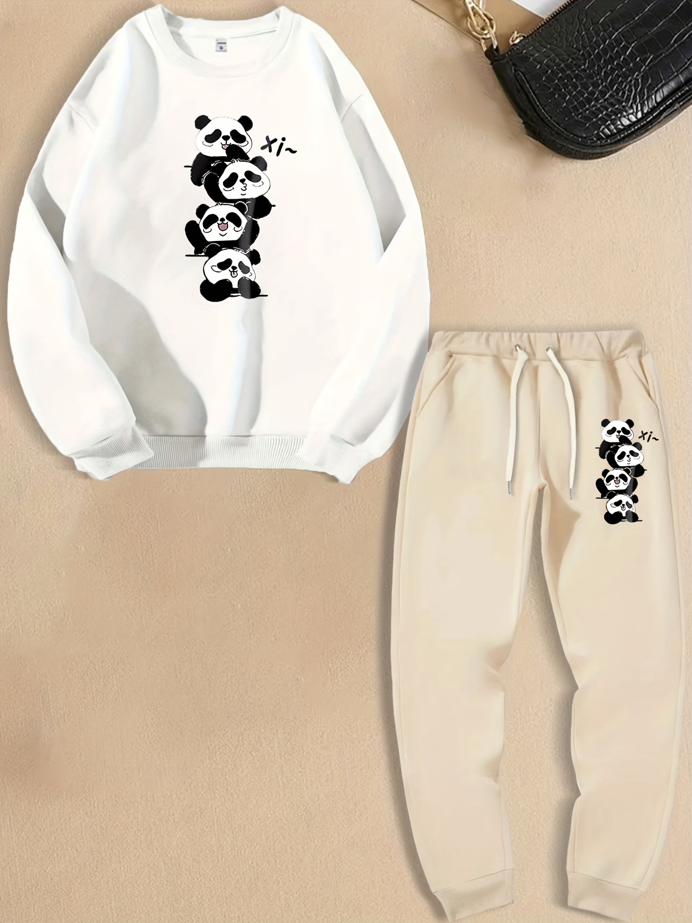 cute matching sweatpants and sweatshirt