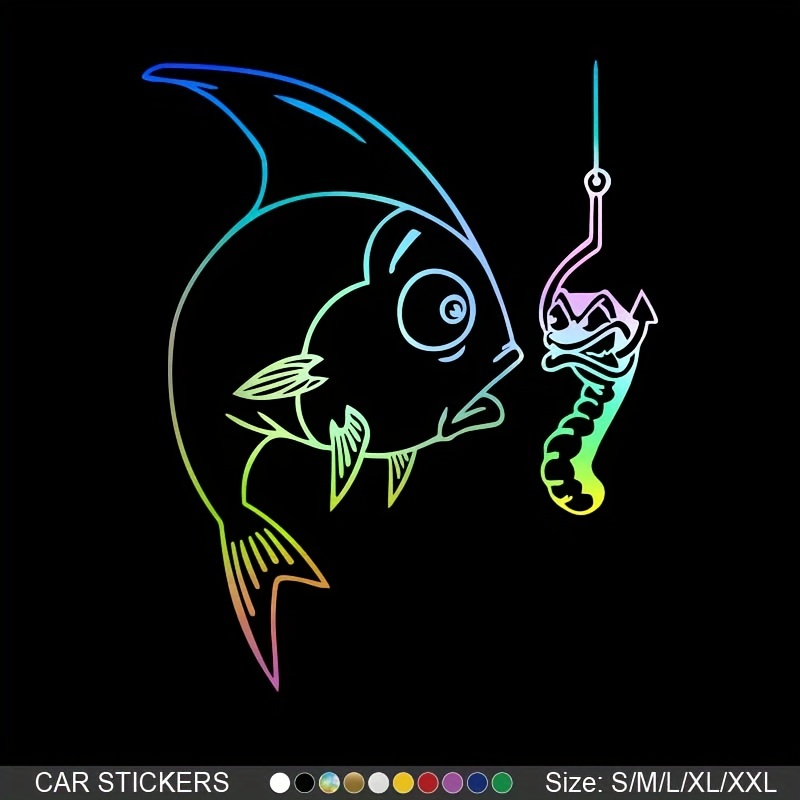 Fishing Club Fish Funny Car Boat Hunting Fishing Car Stickers For Car  Laptop Vehicle Paint Window Toolbox Guitar Scooter Decals Auto Accessories