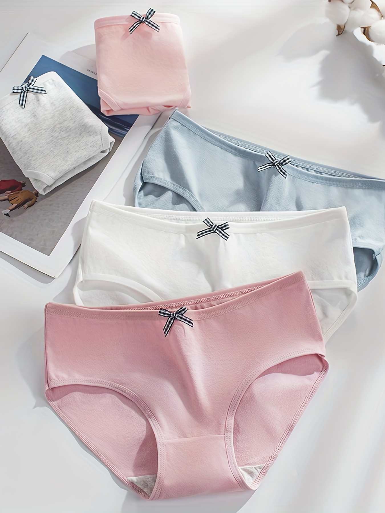 Cute Bow Tie Briefs Comfy Breathable Stretchy Intimates - Temu