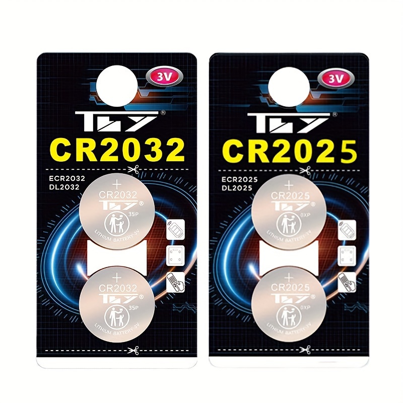 Pack 20 piles plates Lithium CR2032 - CR2016 - CR2025 - CR1620