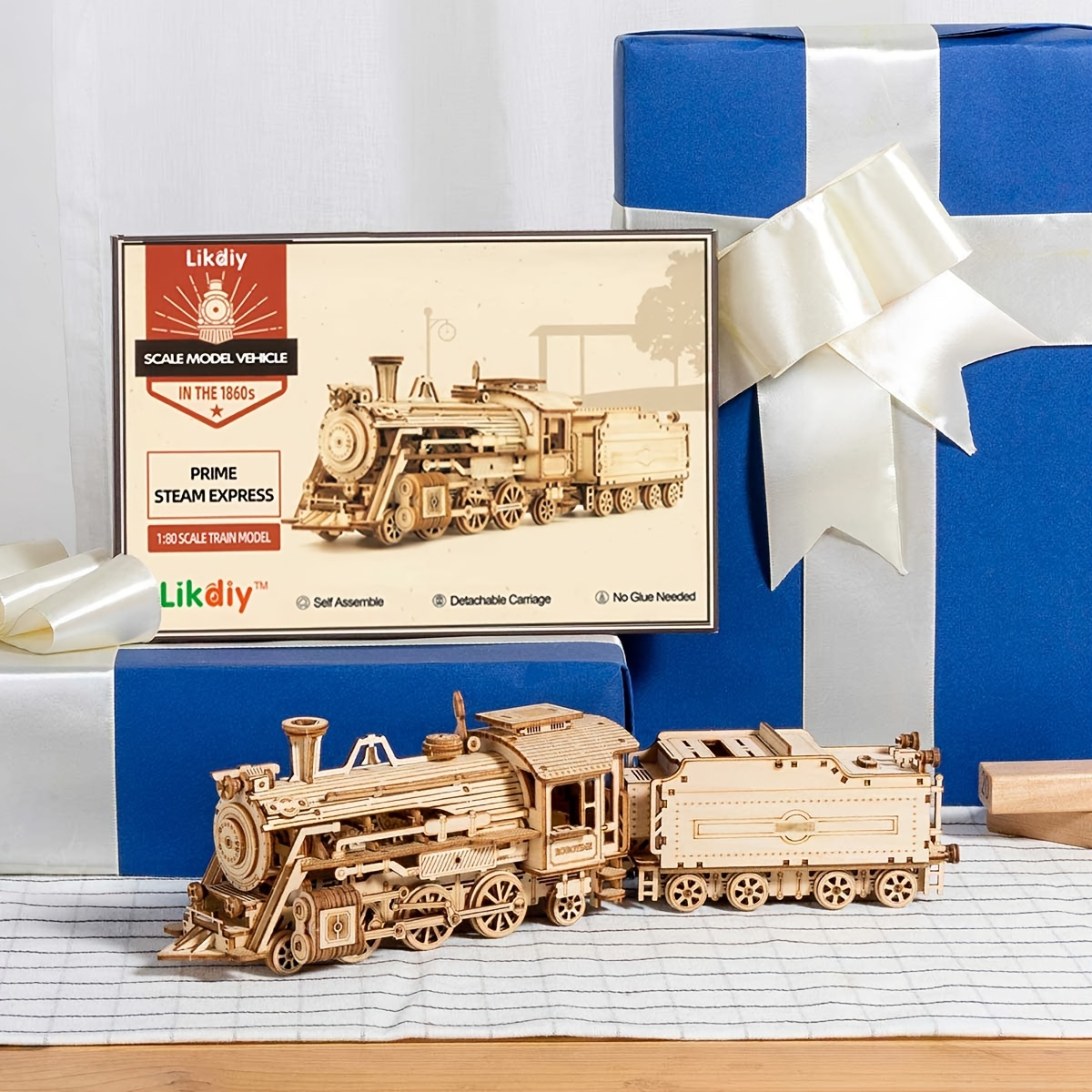 ROKR 3D Wooden Puzzle for Adults-Mechanical Car Model Kits-Brain Teaser  Puzzles-Vehicle Building Kits-Unique Gift for Kids on Birthday/Christmas