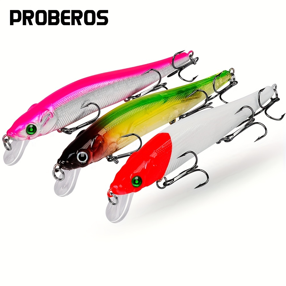 Walk Fish Top Water Minnow Wobblers Fishing Lure Long - Temu