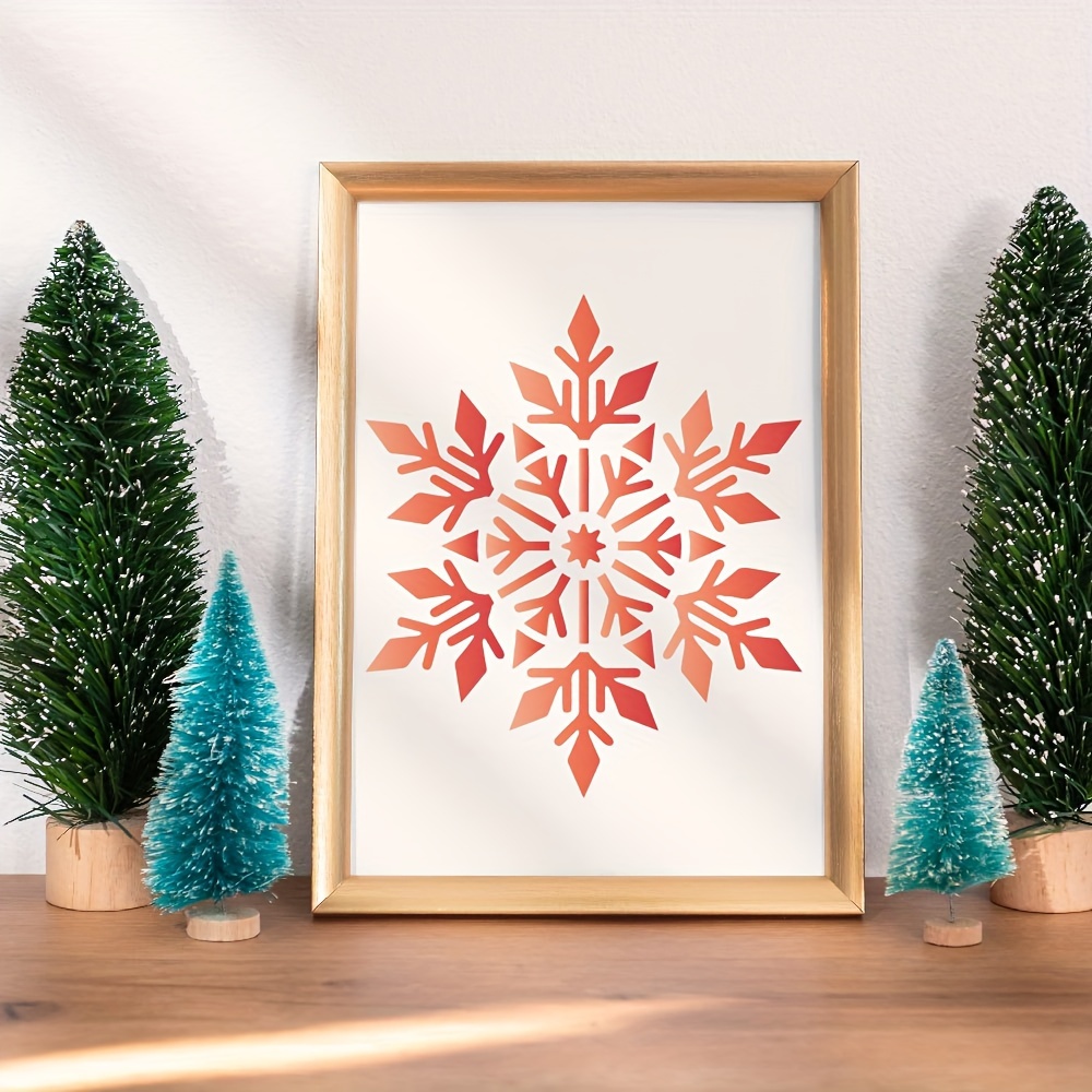 Christmas Snowflake Stencils For Painting Winter Christmas - Temu