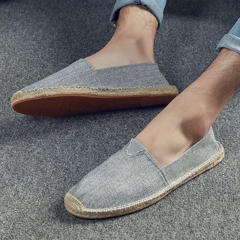 New Fisherman Shoes Breathable Espadrilles Men Fashion Casual Linen Shoes  Summer Canvas Shoes Male Good Quality Sneakers