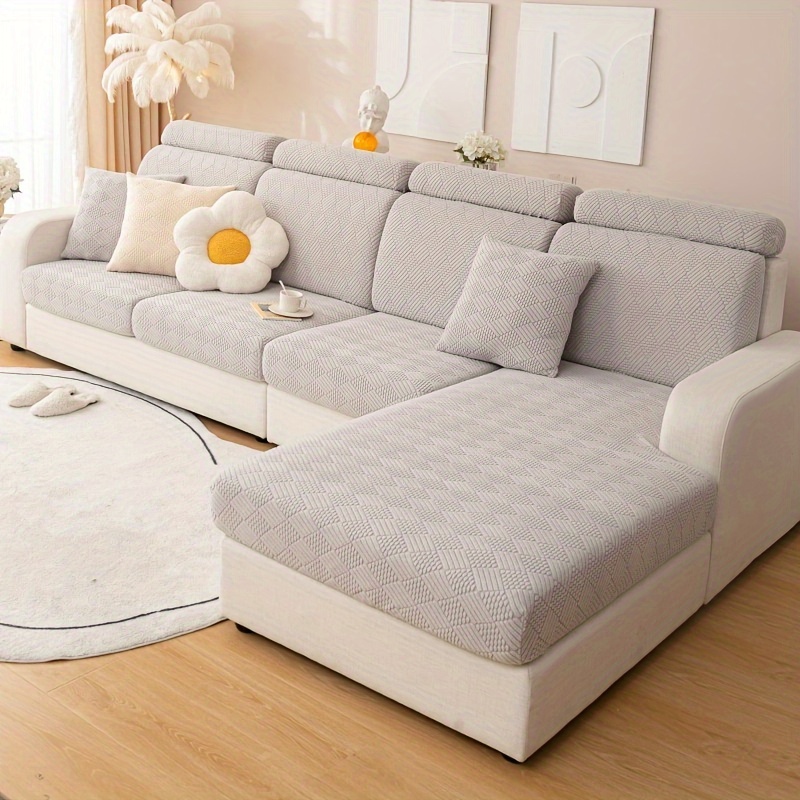Thick Jacquard Sofa Couch Cushion Cover Elastic band - Temu