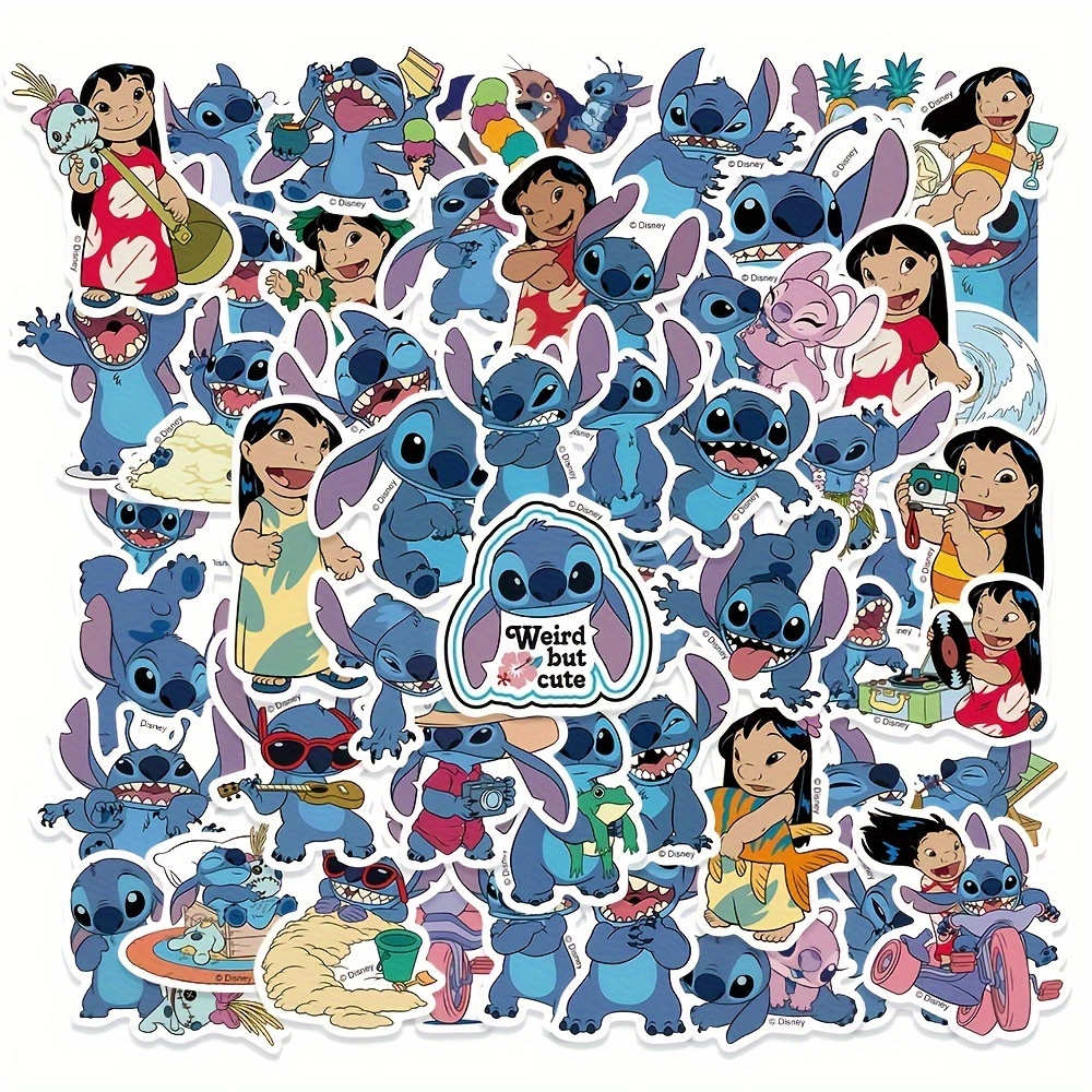100Pcs Stitch Stickers for Kids, Cute Lilo Stitch Cartoon Sticker Party  Favors for Teen, Stitch Decal Gifts, Waterproof Vinyl Sticker for Water  Bottle