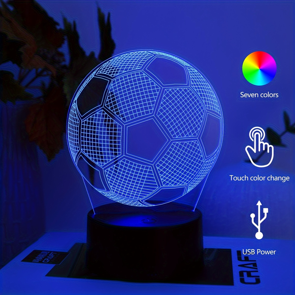 Gancio Orizzontale Da 1 Pezzo, Luce Di Visione Stereo 3D Love, Lampada Da  Tavolo Decorativa A LED, Luce Notturna Che Cambia Colore, Alimentata Tramite  USB - Temu Italy