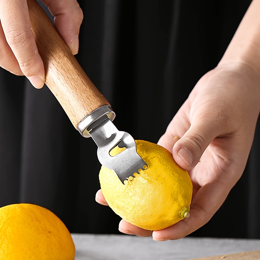 1pc Stainless Steel Lemon Scraping Grater Small Hole Grater Coconut Grater  Citrus Peeler Suitable For Kitchen Bar Etc, Save Money On Temu