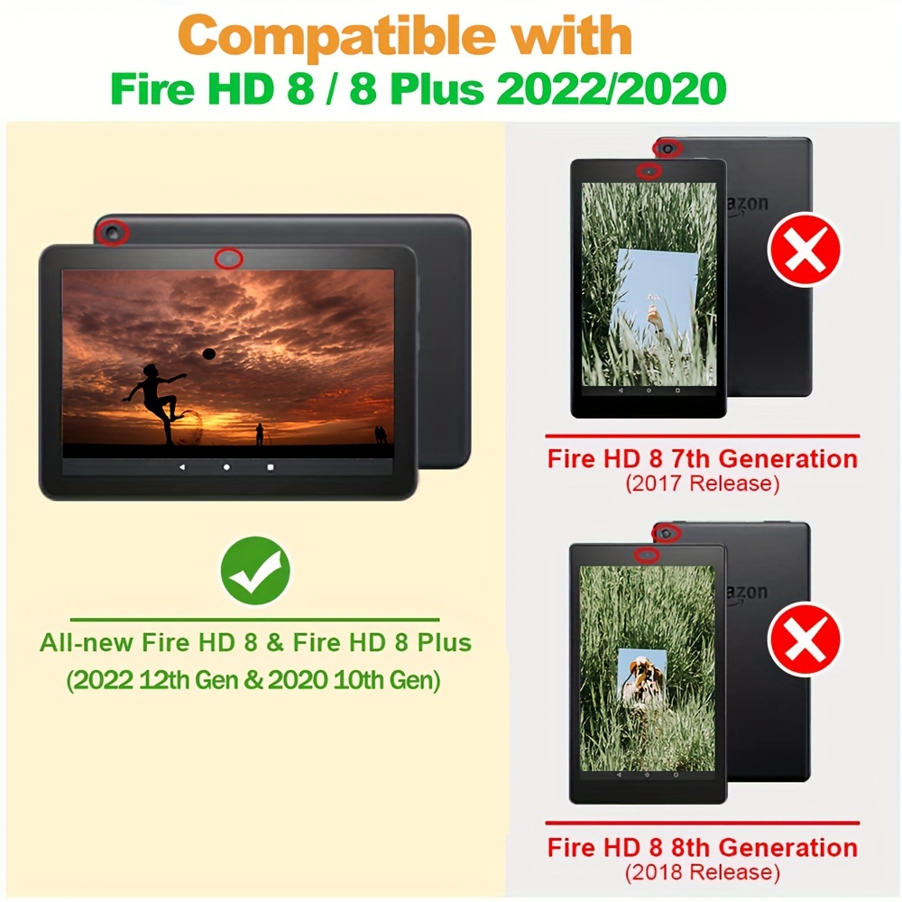 Funda protectora para tableta  Fire 7 (2022) 12a generación +  protector de pantalla