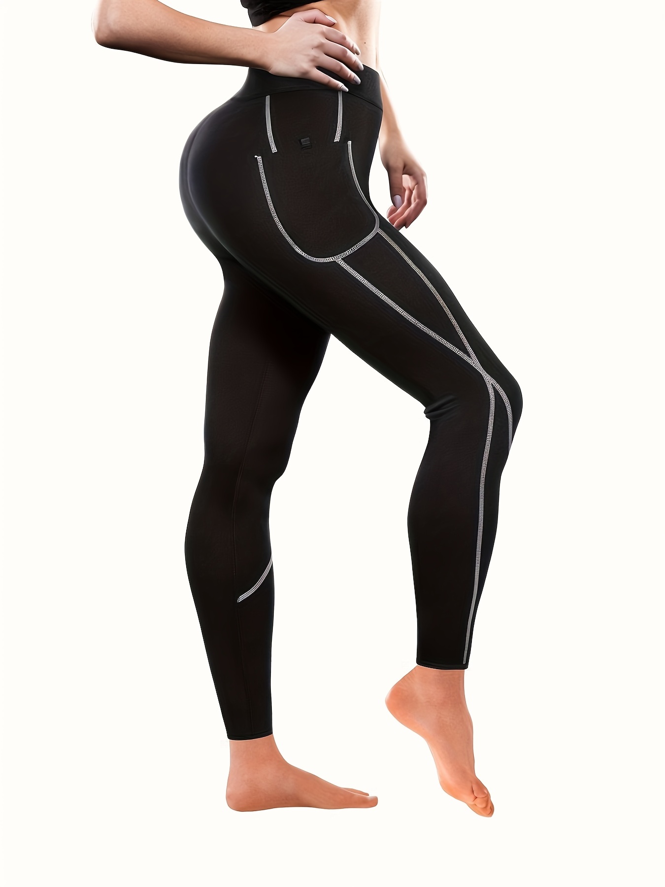 Faja reductora de cintura alta para mujer - Leggings de yoga reductores de  abdomen
