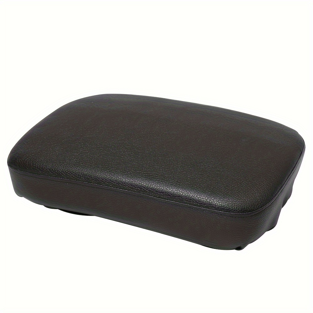 Motorcycle Black Rear Passenger Seat Cushion Pillion Leather Pad