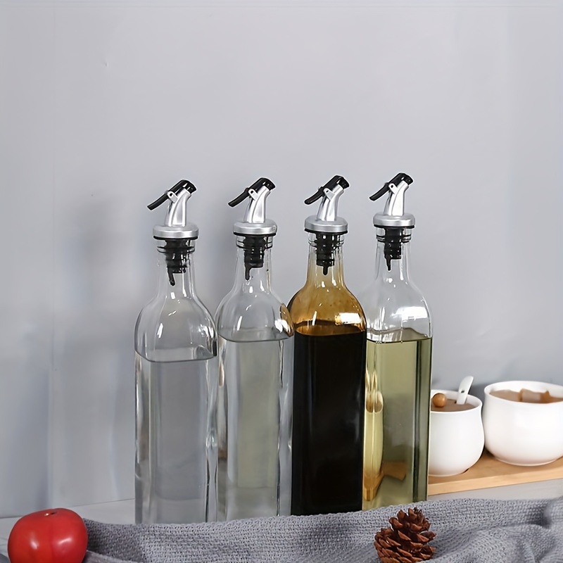 Noir et Blanc) Lot de 2 distributeurs d'huile de cuisine, flacon pulvérisateur  d'huile, 210 ml, distributeur d'huile d'olive pour la cuisson, les  grillades, la pâtisserie