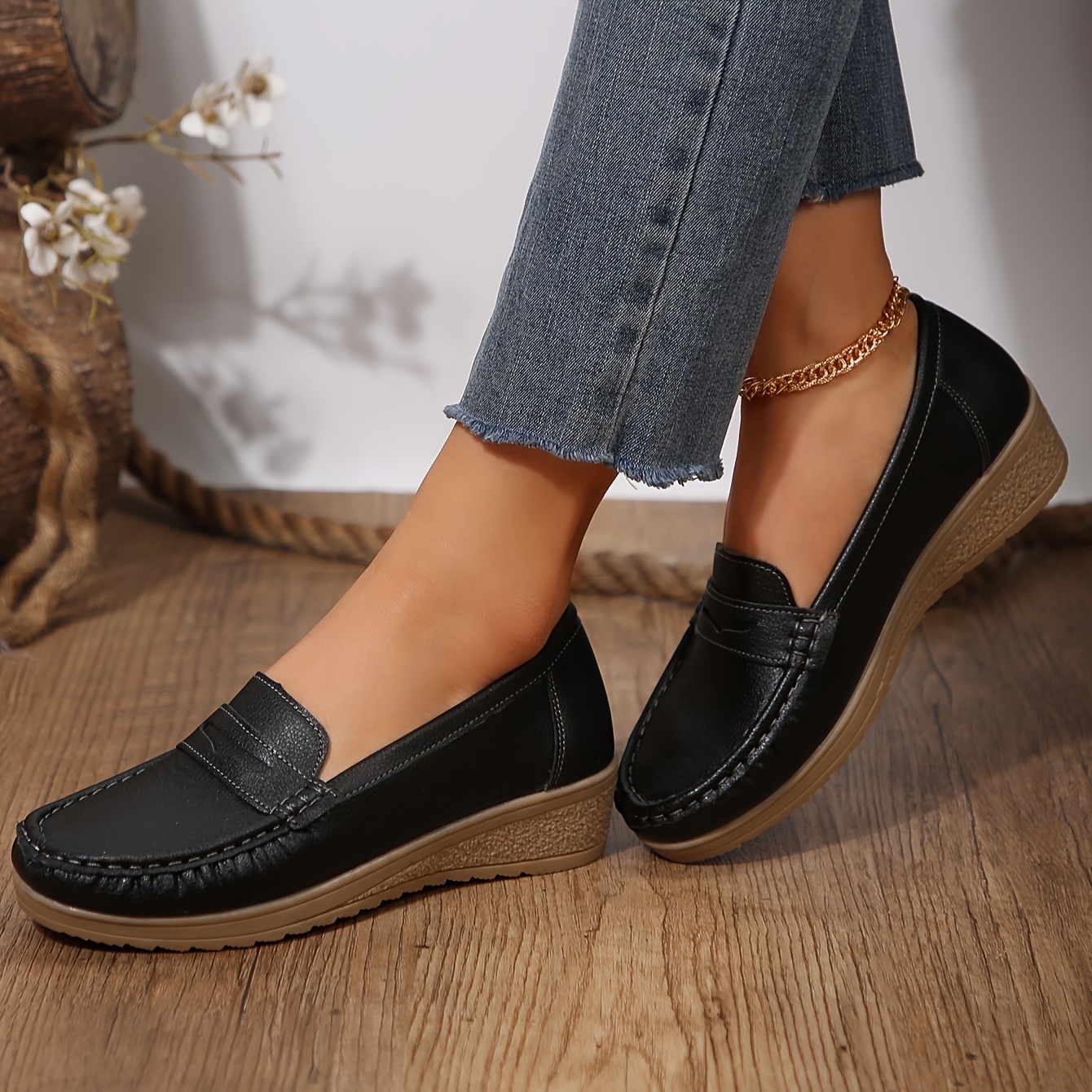 Riso Leather Loafers, Casual Shoes, Slip Ons, Handmade Shoes, Women Flat  Shoes, Black Loafers, Pointy Toe Loafers, Brown Women Loafers 