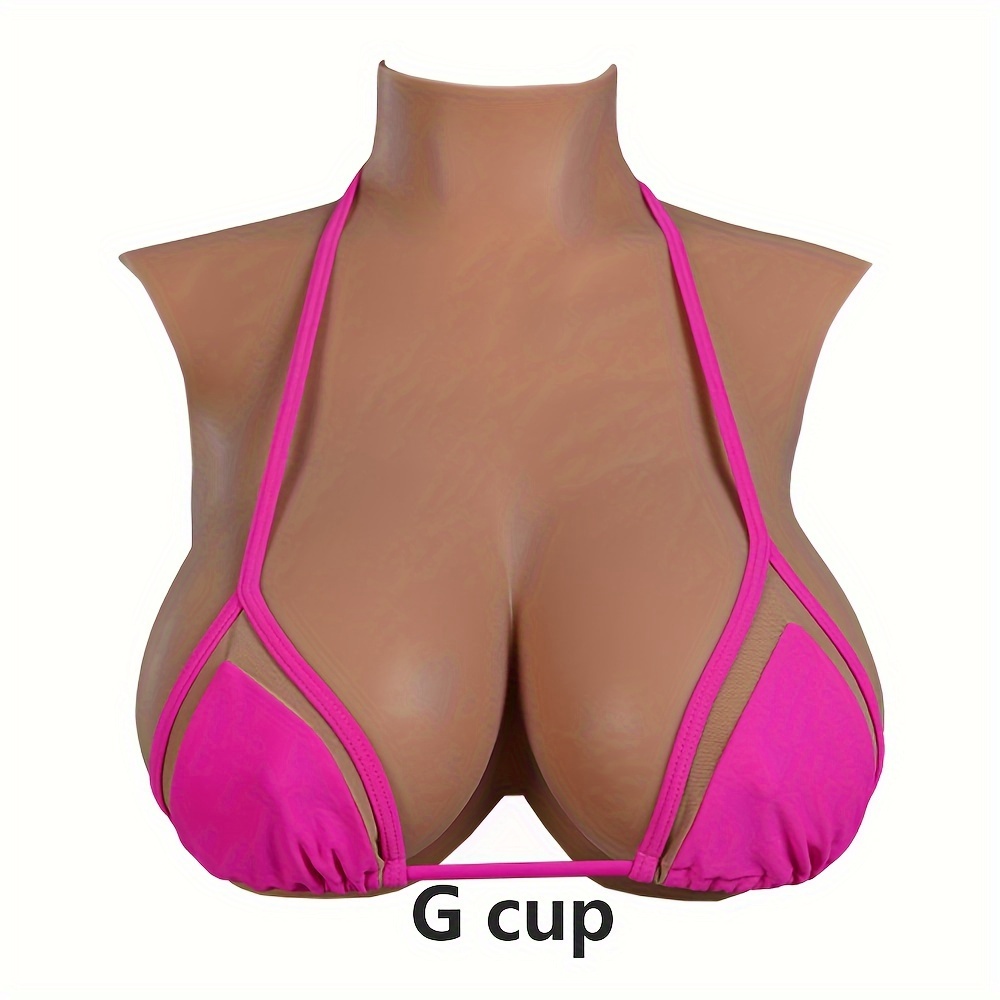 D Cup Realistic Silicone Breast Forms Bodysuit High Neck - Temu United  Kingdom