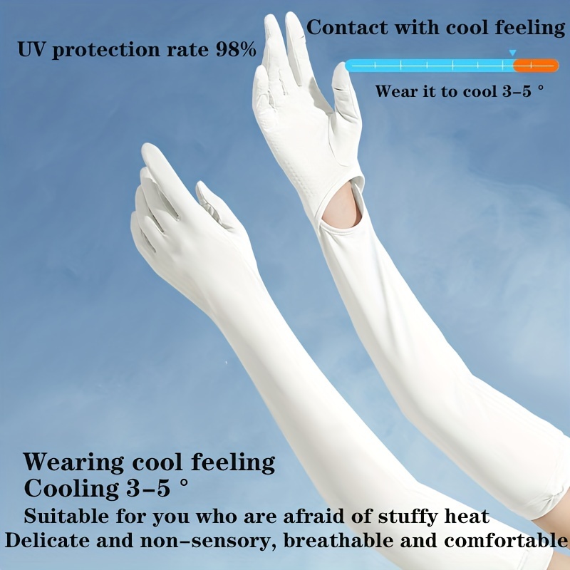 3 Pairs UV Gloves Sun Protection Women Driving Gloves Summer