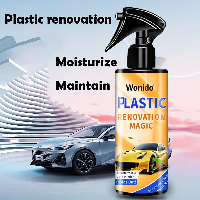 Plastic and Trim Restorer Spray Restores, Shines and Protects Your