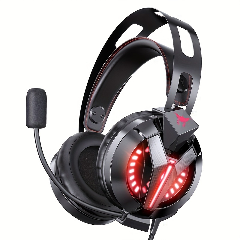 VersionTECH. G2000 - Auriculares para juegos para PS5, PS4, Xbox One,  micrófono con cancelación de ruido envolvente, auriculares sobre la oreja  con