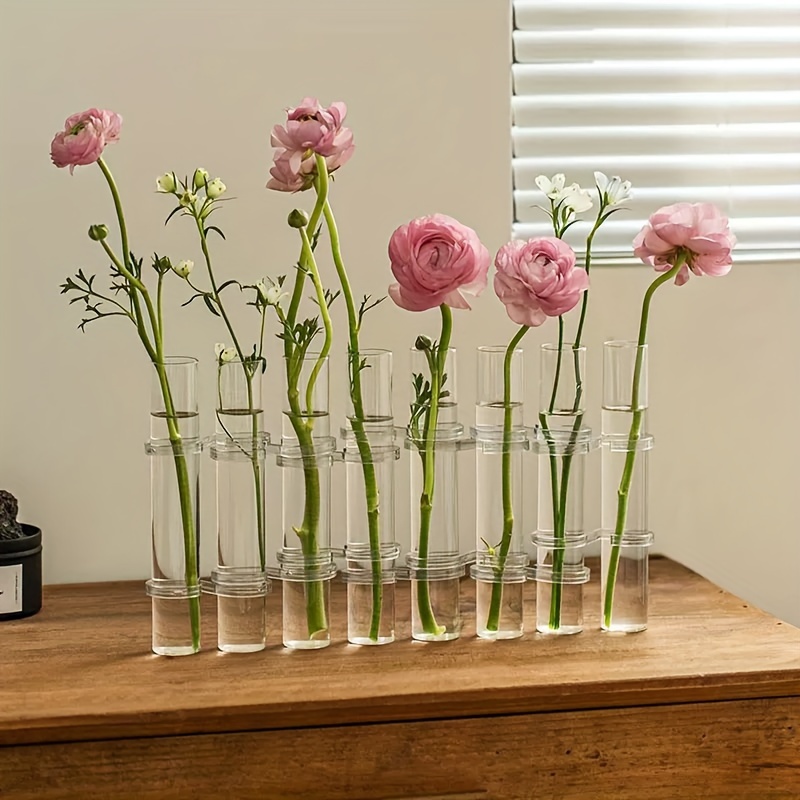 Creative Home Decoration Hinged Flower Vase Plant Pot Test Tube Glass Vase