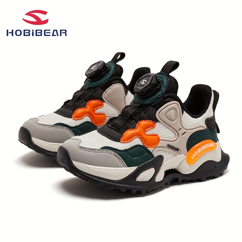 Hobibear Children Boys Trendy Chunky Sneakers Mesh Breathable