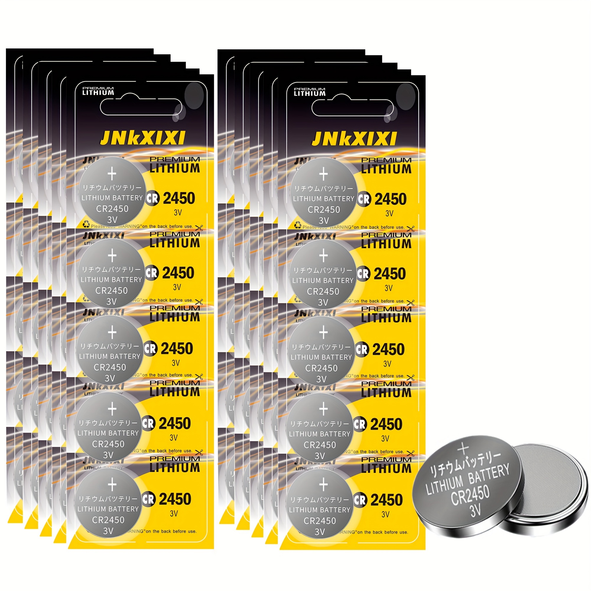 Jnkxixi Cr2450 600mah Battery Lithium Li ion Cr 2450 3v - Temu