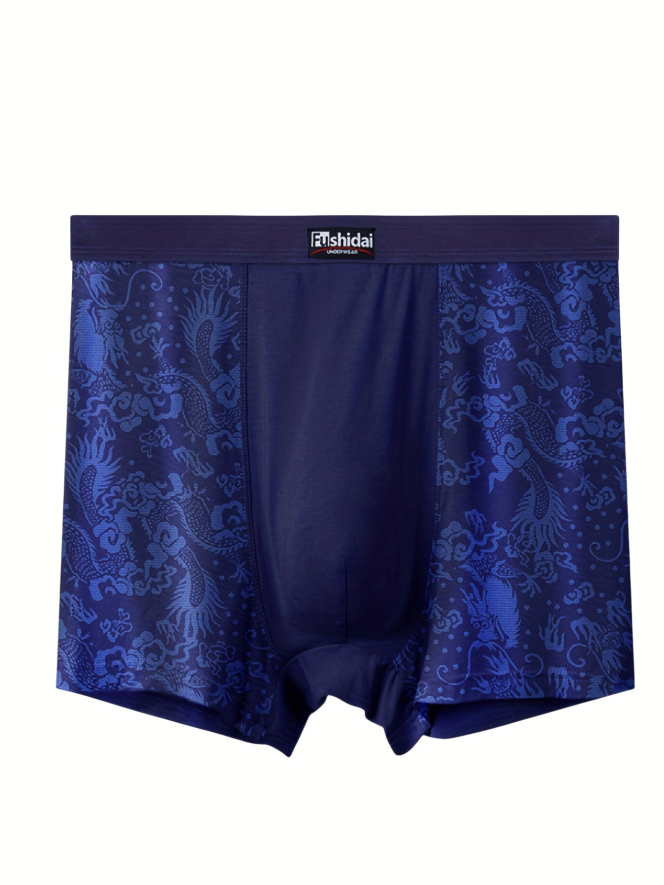 Men's Plus Size Underwear Graphic Wide Waistband Breathable - Temu Canada