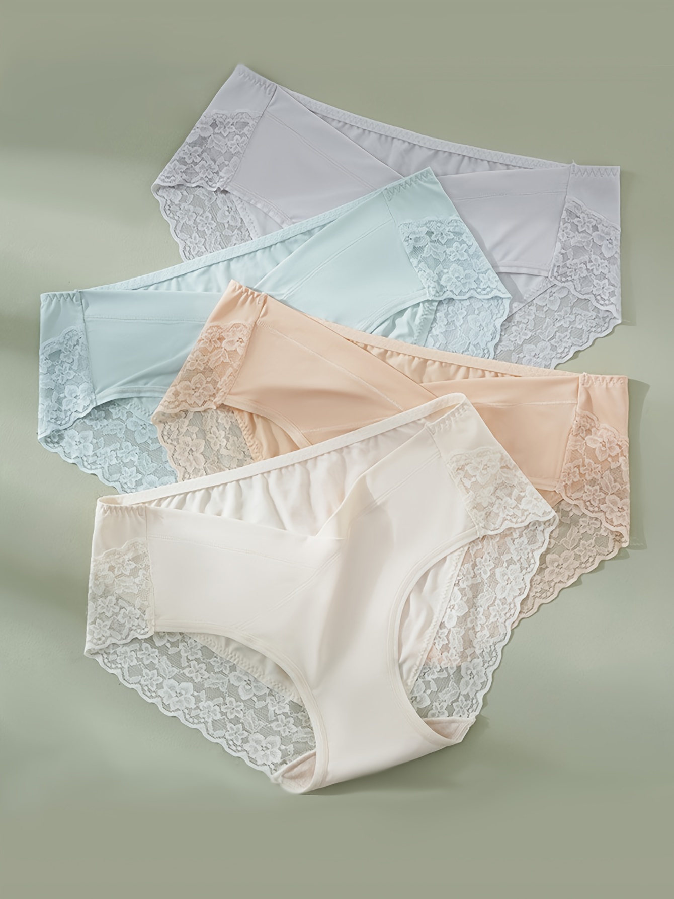 4pcs Bragas Encaje Sólido Maternidad Mujeres Ropa Mujeres - Temu Mexico