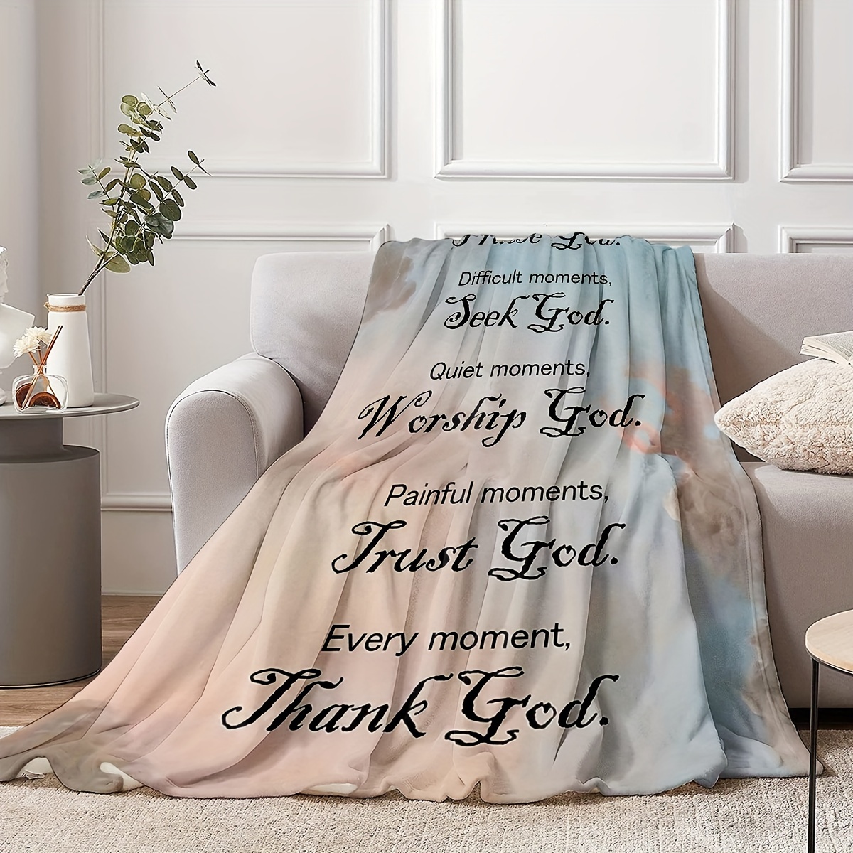 Bible Verse Blanket Inspirational Prayer Blankets Throws - Temu