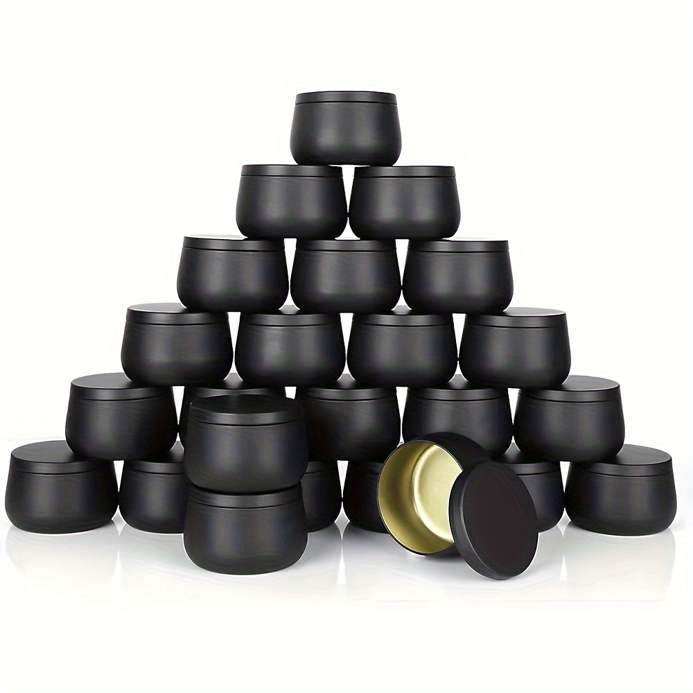 10oz, 8 Pack Thickened Glass Candle Jars with Metal Lids, Candle  Containers, Candle Vessels for Hand Candle Making DIY Craft (Matte Black)