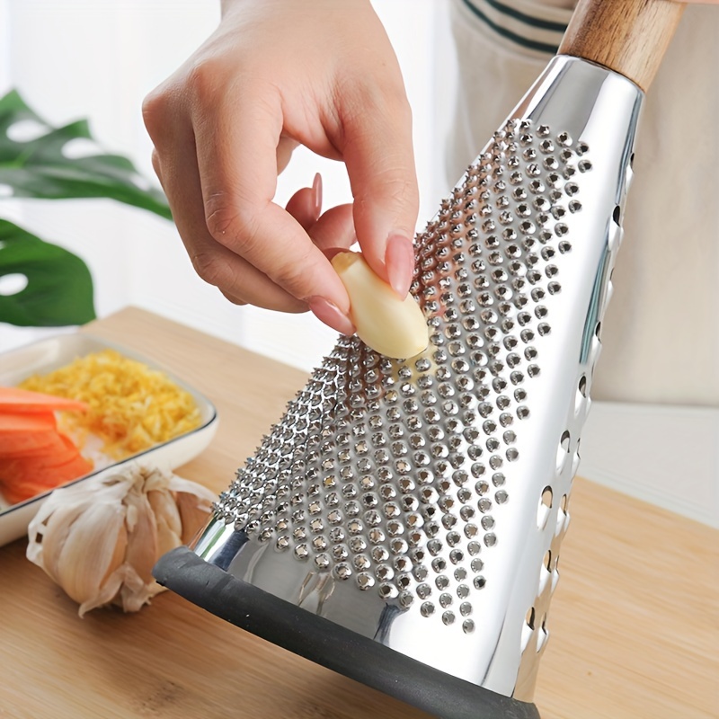 Cheese Grater With Handle, Parmesan Cheese Grater Handheld, Graters For  Kitchen, Stainless Steel With Hanging Hole, Easy To Grate For Vegetable  Fruit Nutmeg Nuts Lemon Zester, Ginger Garlic Grater, Kitchen Tools, Back