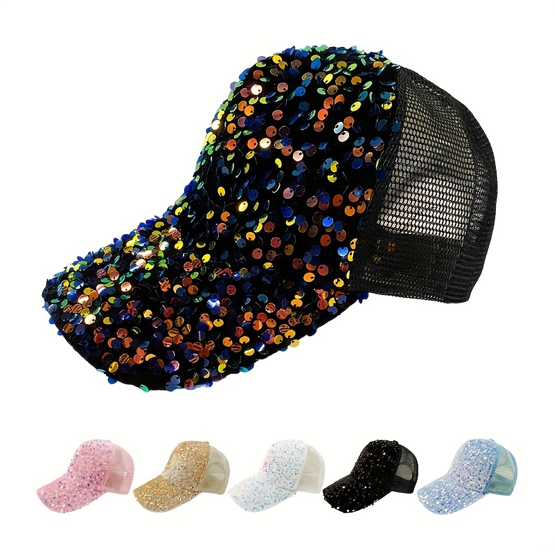 Glitter Baseball Cap- Various Colors