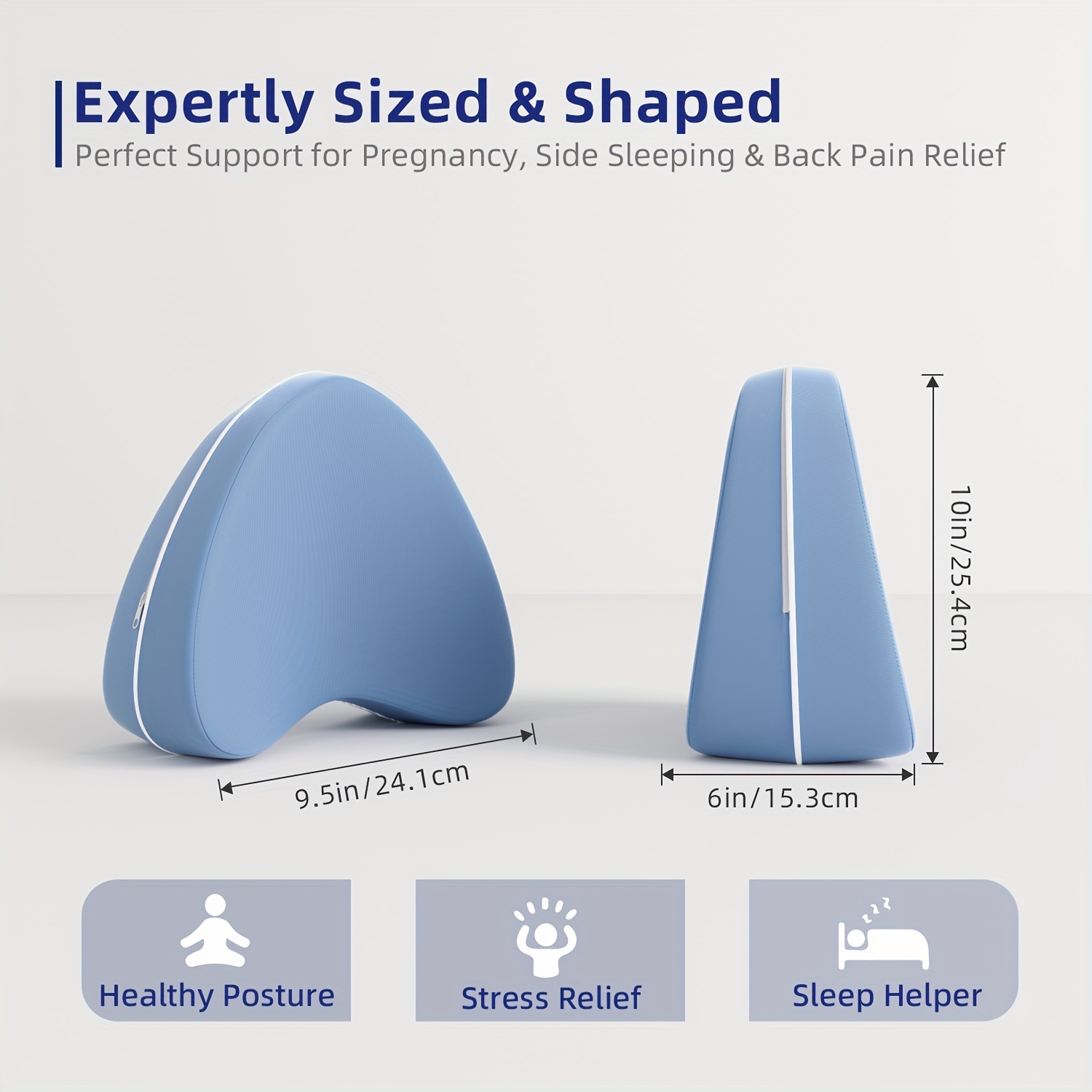 Ice Silk Fabric Legacy Leg & Knee Pillow For Side Sleepers