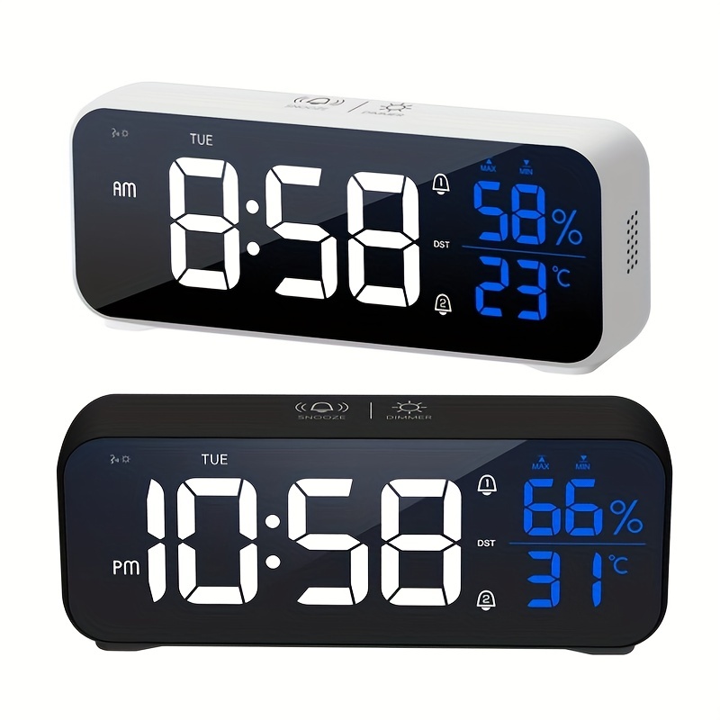 Reloj Despertador Digital Led Alarma Temperatura Hora