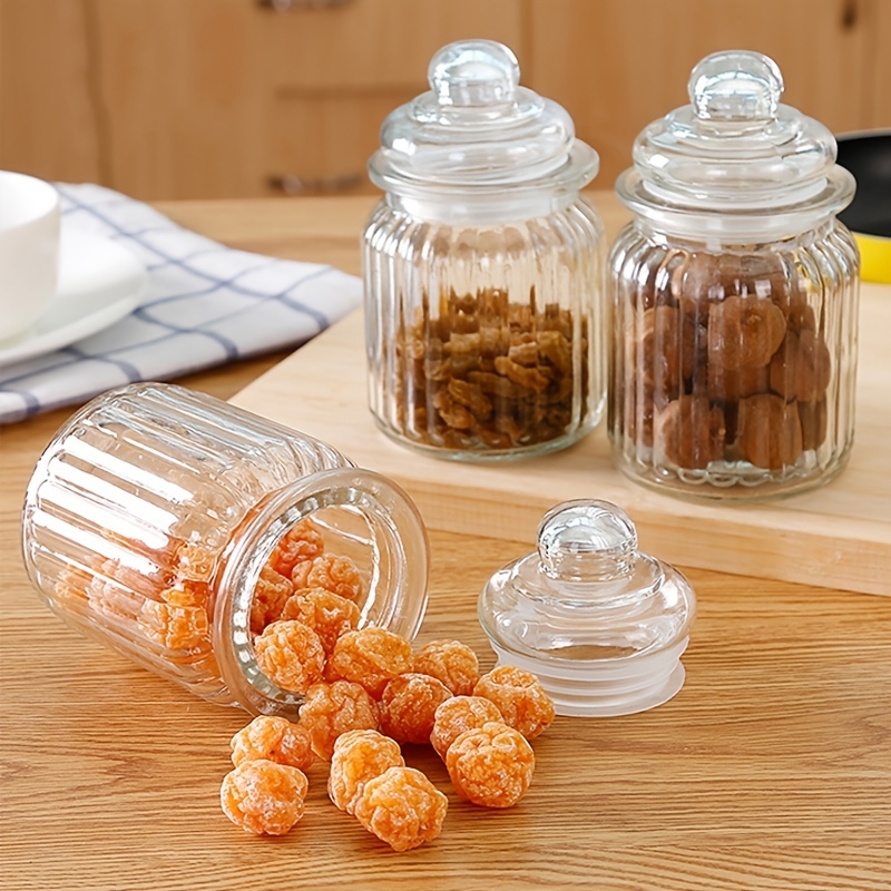 Airtight Glass Jar With Lid For Tea, Coffee, Candy, , And More