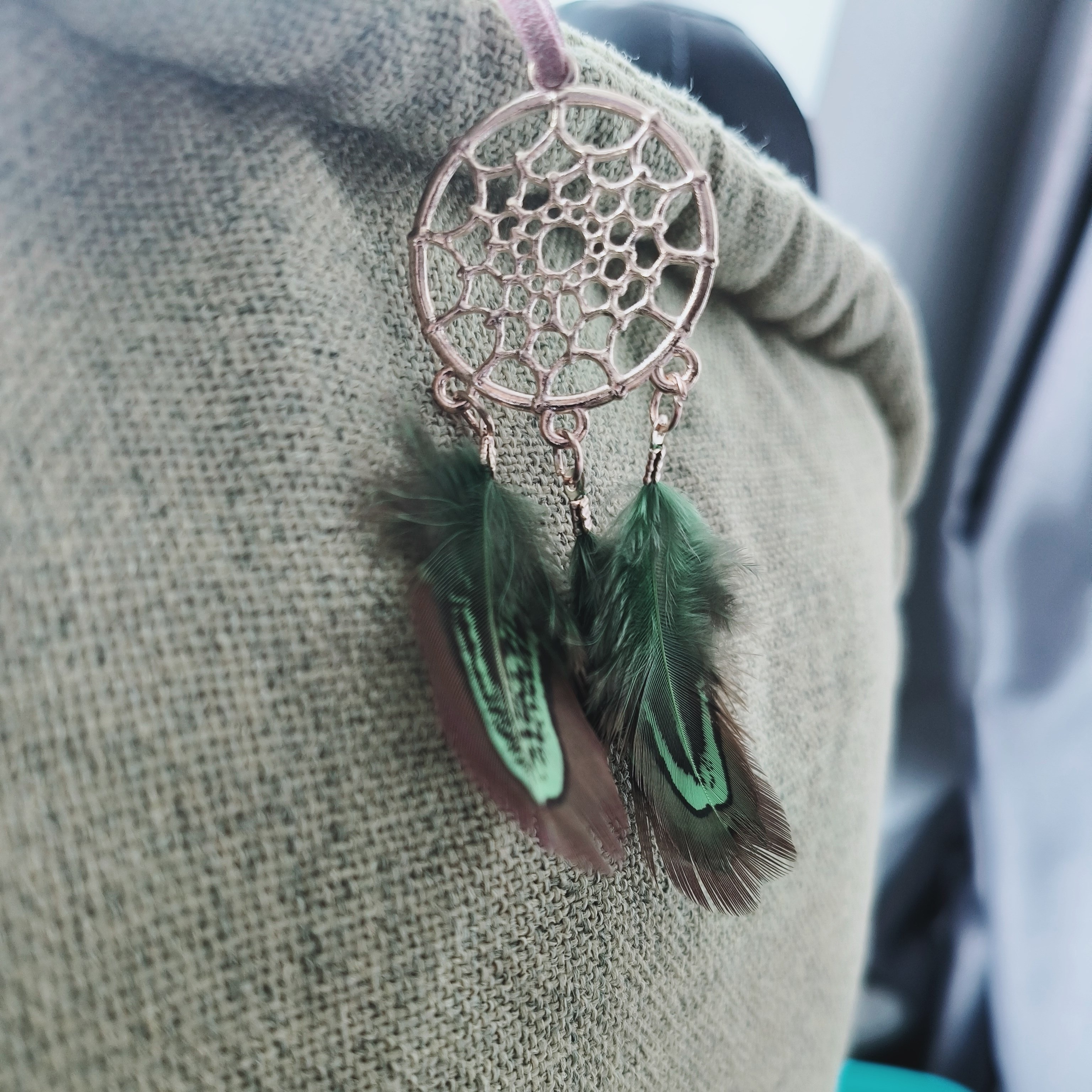 Dream Catcher for Car Rearview Mirror Hanging Handmade Dream Catcher Wooden  Beads Nature Feather Small Car Charms Pendant Accessories 