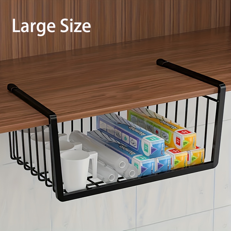 Kitchen Storage Basket  Under Cabinet Shelf Storage Basket