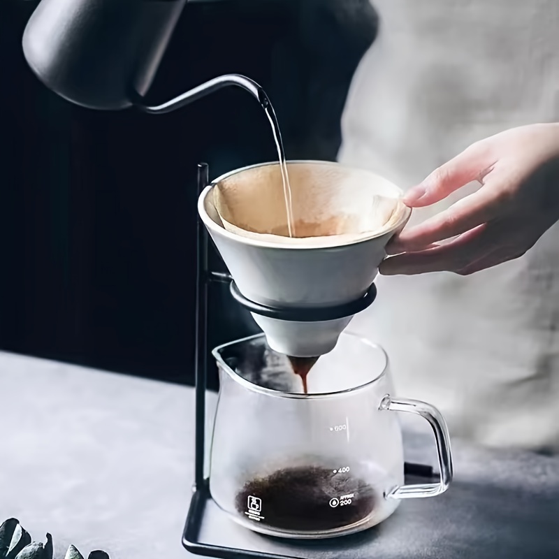 Support pour filtre à café – Support de filtre à café, porte-gobelet de  filtre, support de versement en spirale métallique réutilisable pour la