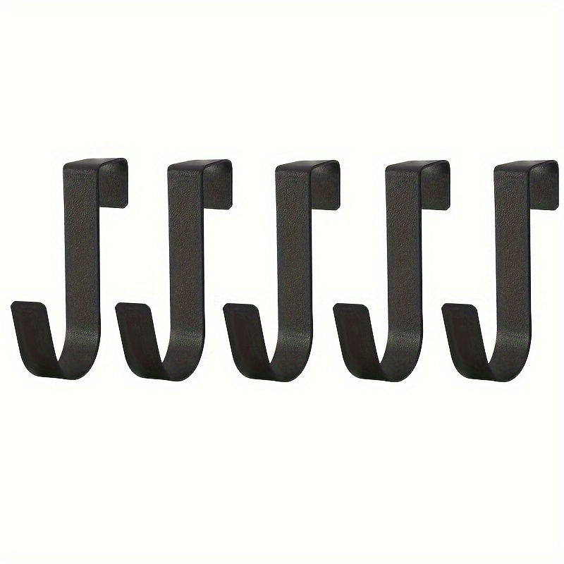 5pcs Multi-functional Hook Set, Kitchen Bathroom Hook Auxiliary Hook No-drill Removable Hook Bedroom Office Storage Hook Door Back Wall-mounted Hook, Utility Hooks