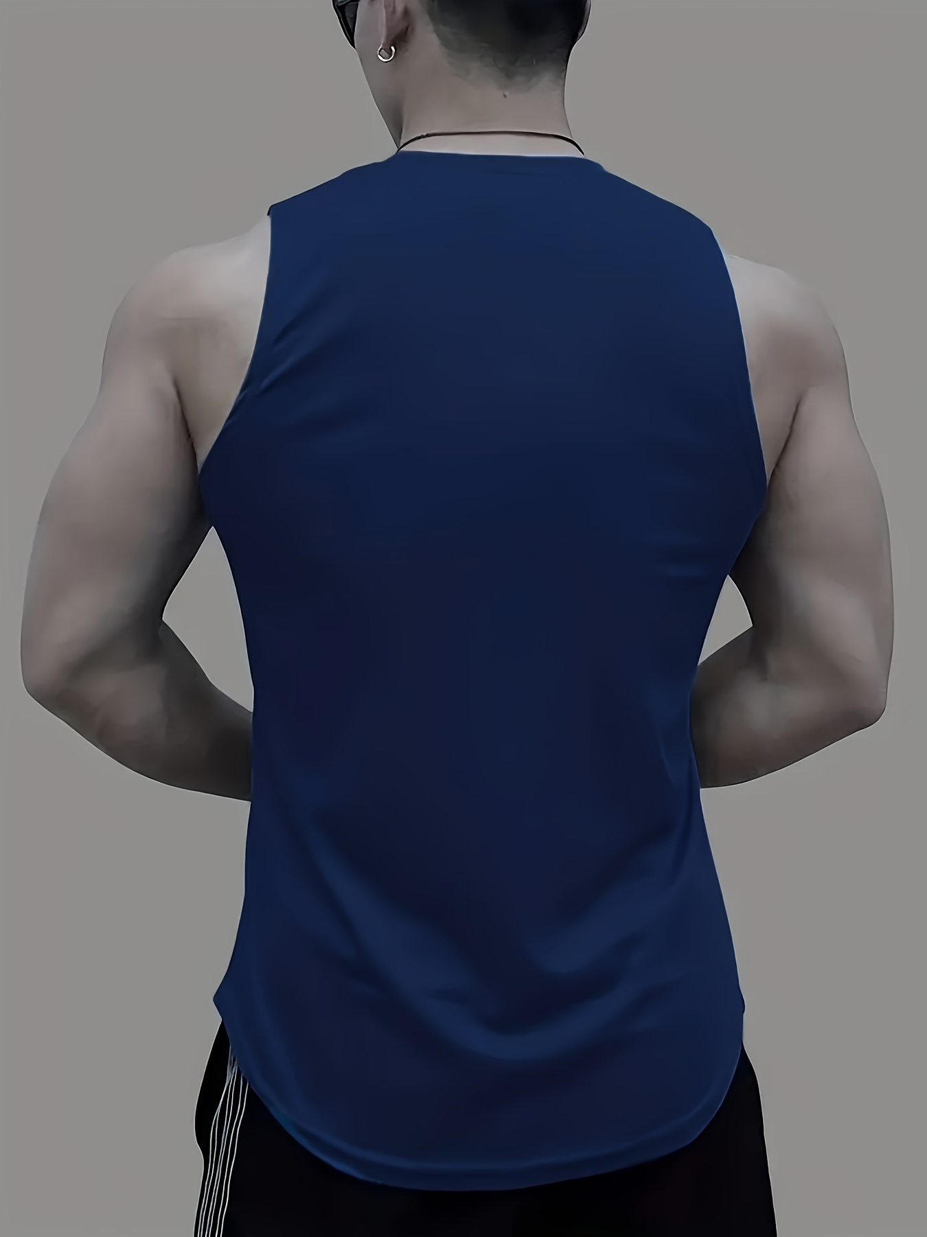 Solid Color Basic Cross Back Quick Dry Running Sports Tank - Temu