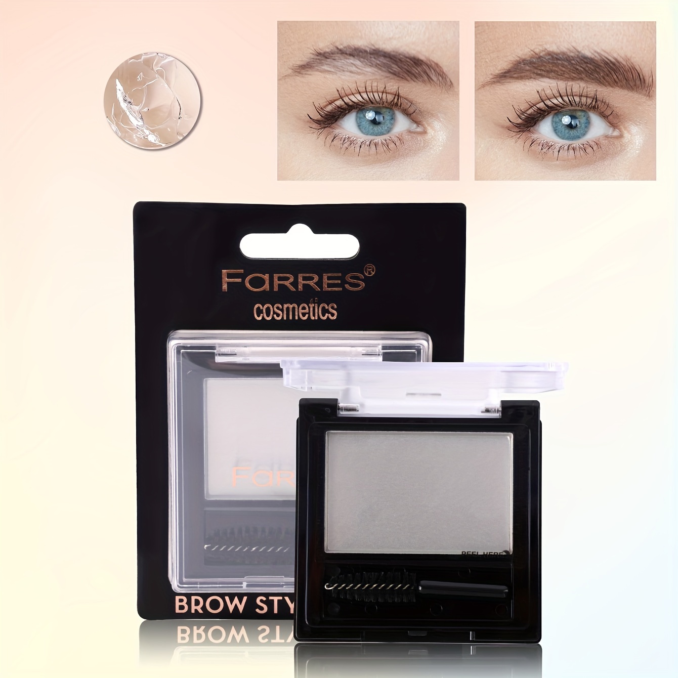 - Gel Temu Eyebrow Eyebrow Shaping Cream Styling Durable Three