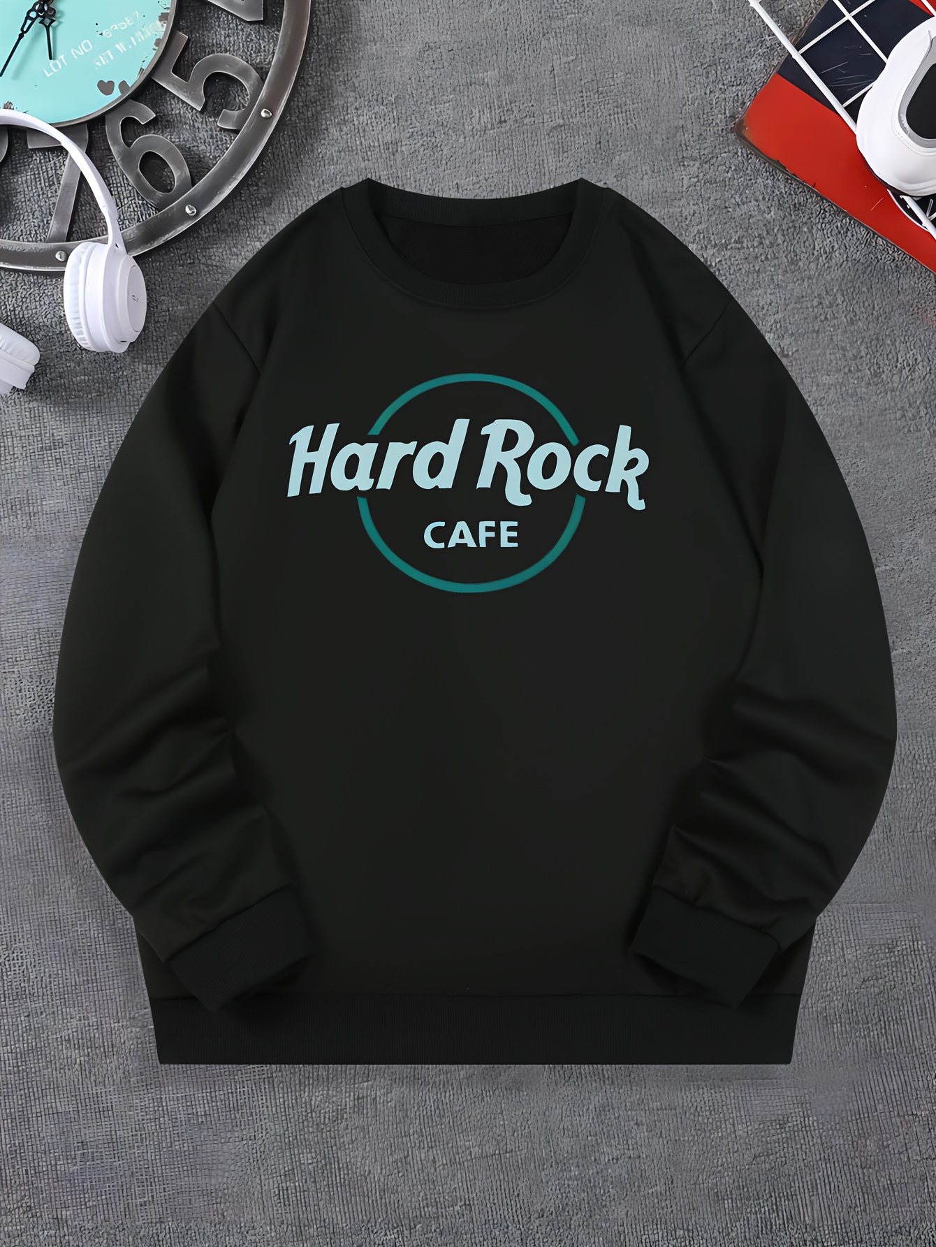 Jersey Hombre Estampado Animales Hard Rock Sudadera Manga Temu