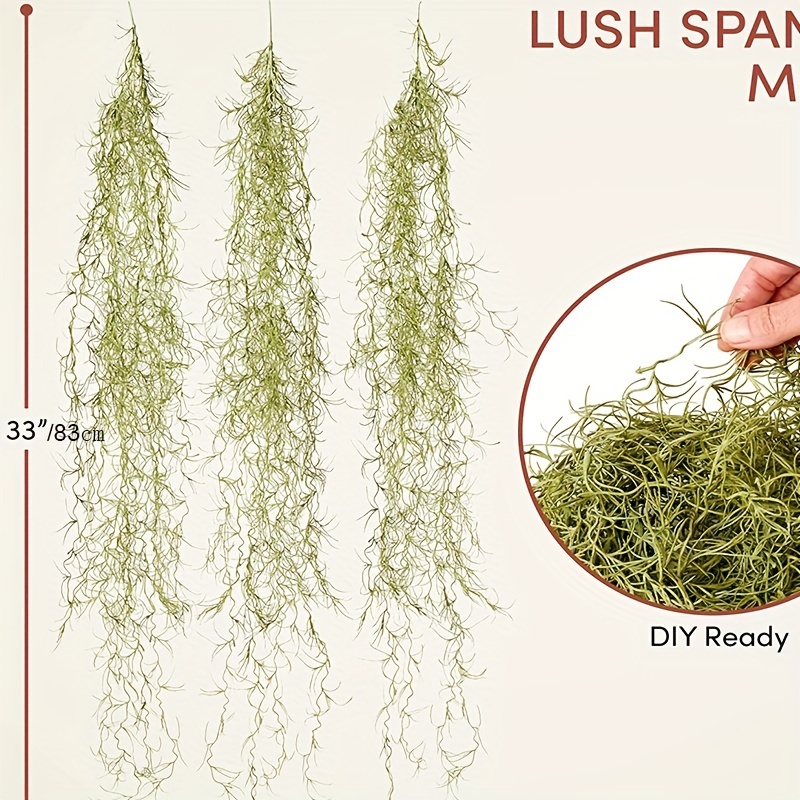 Artificial Spanish Moss Bush – Desert Reptile Plant – Artificial