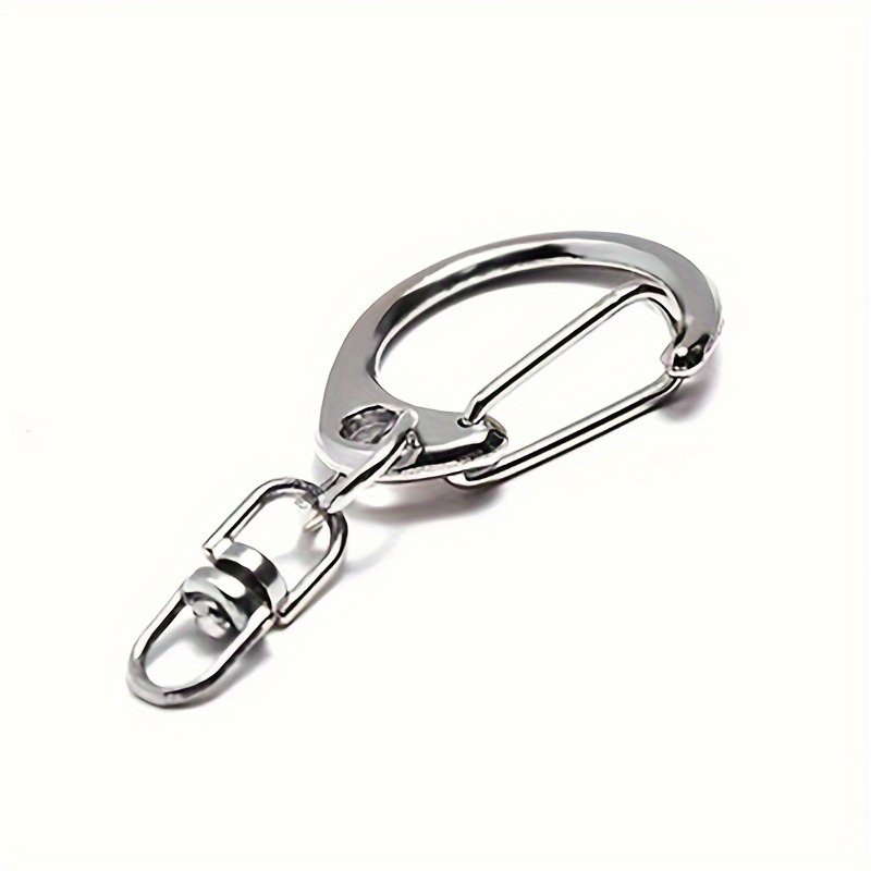 D shaped Keychain Buckle Portable Small Spring Hook Keychain